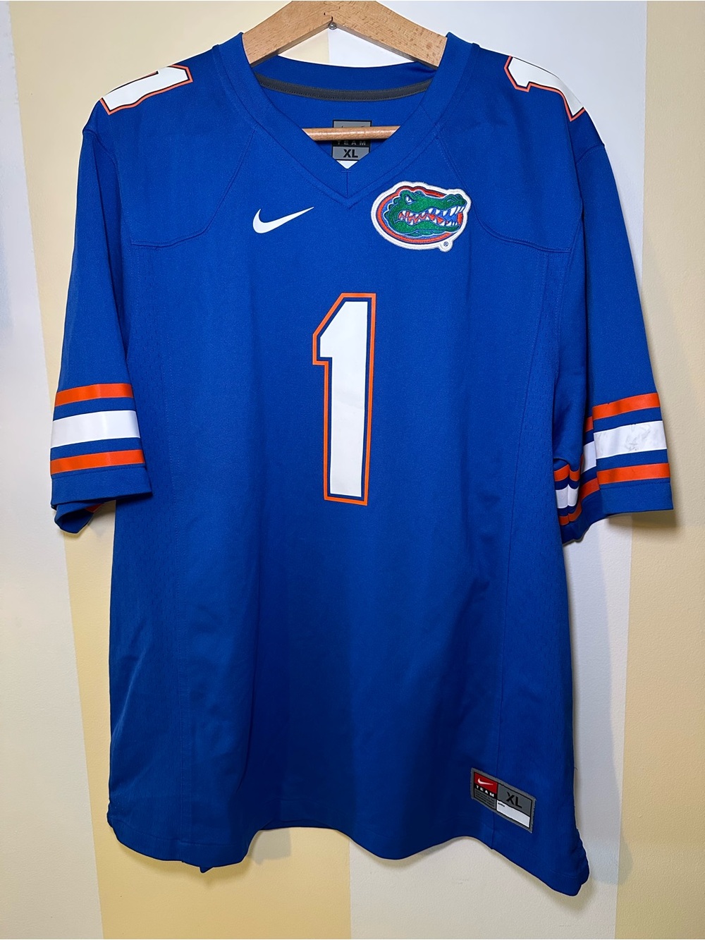 Nike Blue Florida Gators #1 Football Jersey